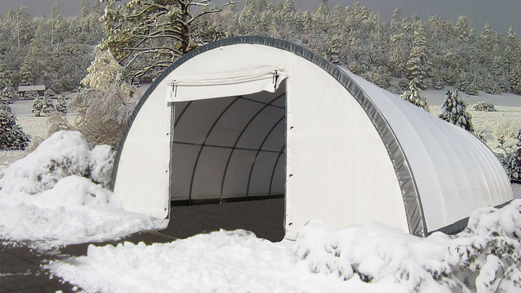 Storage Dome Winter scene